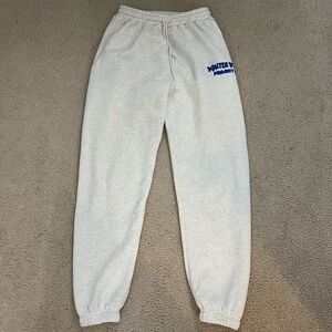 white fox sweatpants